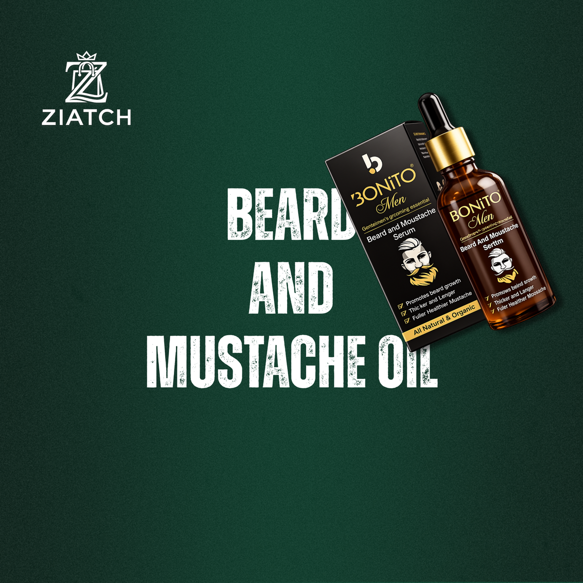 BONITO Men Beard And Mustache Serum 30ml